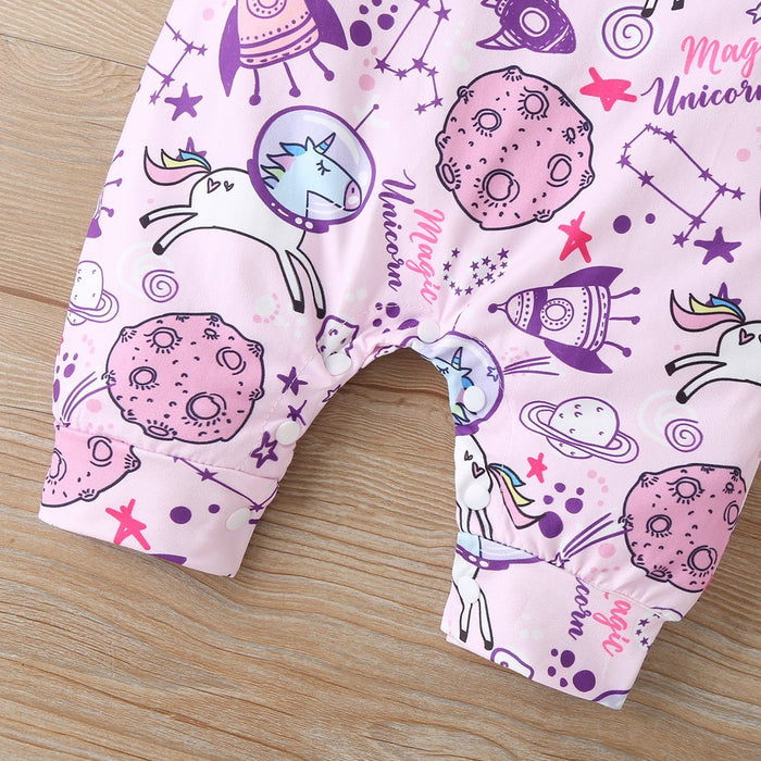 Baby Unisex Galaxy Stars Jumpsuits