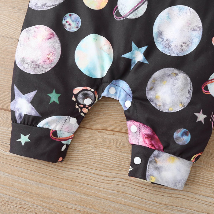 Baby Unisex Galaxy Stars Jumpsuits