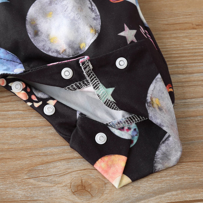 Baby Unisex Galaxy Stars Jumpsuits