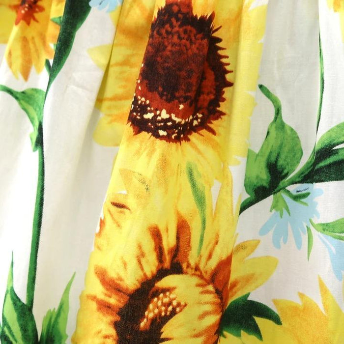 Toddler Girl Sunflower Printed Sling Dress