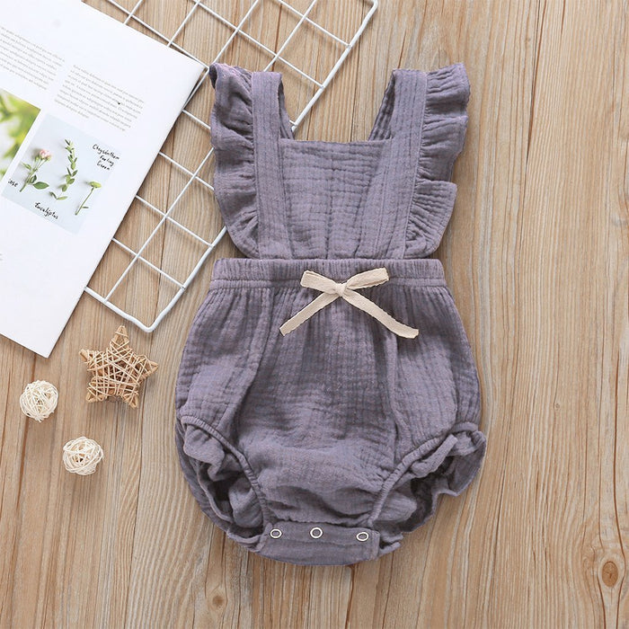 Baby solid color jumpsuit