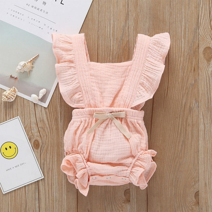 Baby solid color jumpsuit