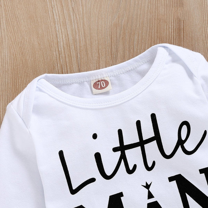3pcs Baby Boy Street style Letter Baby's Sets