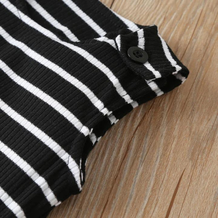 Solid Striped Printed Baby Jumpsuit