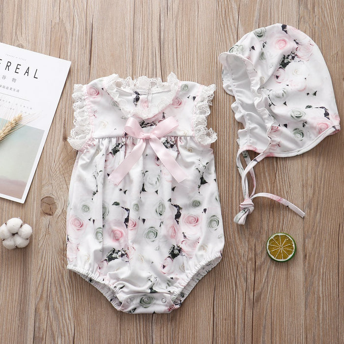 All-over jurk met bloemen voor babymeisjes