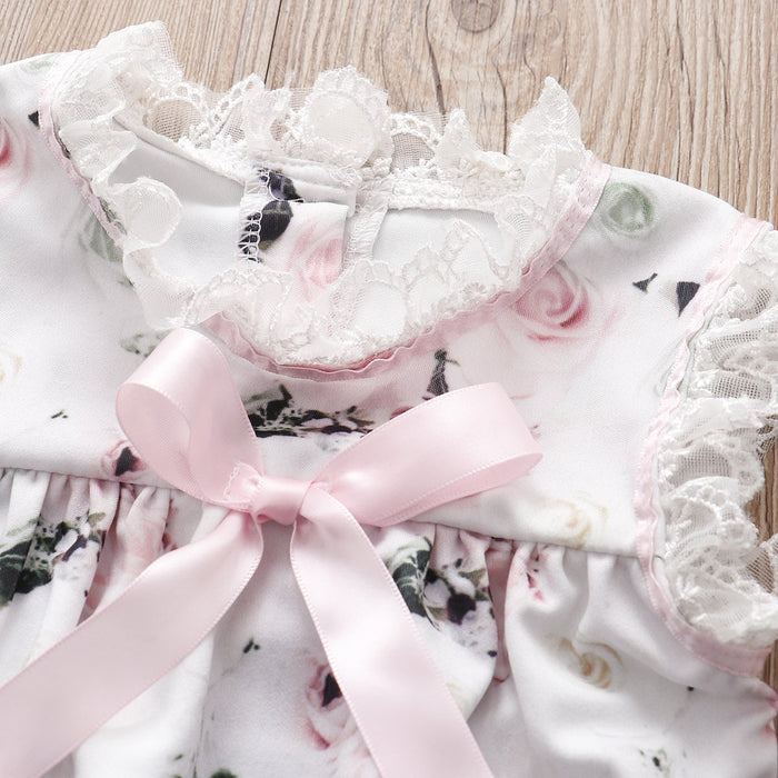 Vestido para bebé niña con estampado floral