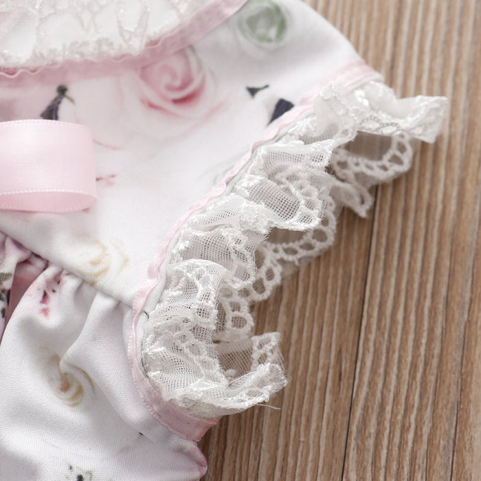 Vestido para bebé niña con estampado floral