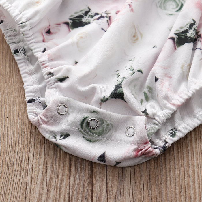 All-over jurk met bloemen voor babymeisjes