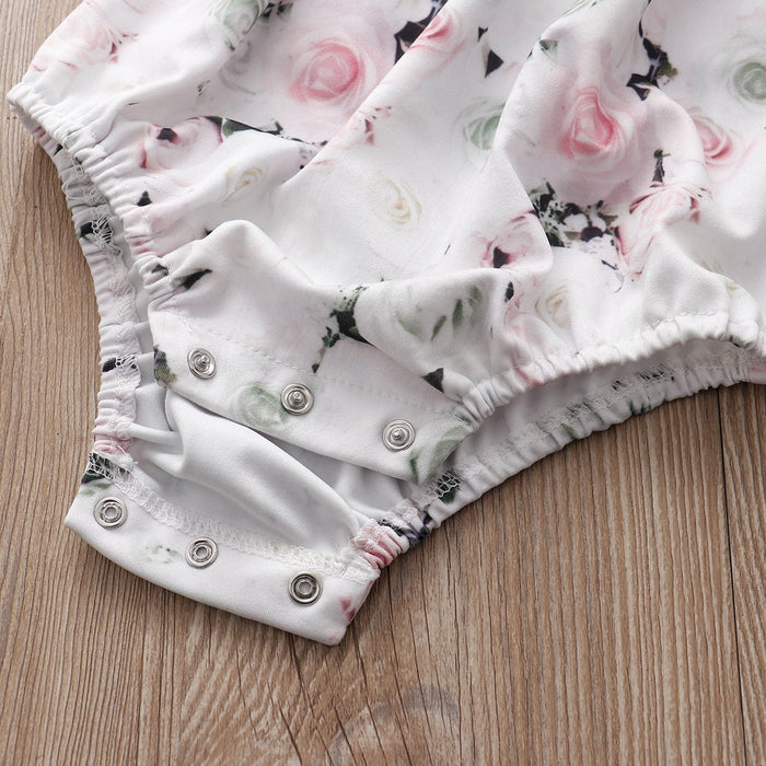 All-over jurk met bloemen voor babymeisjes