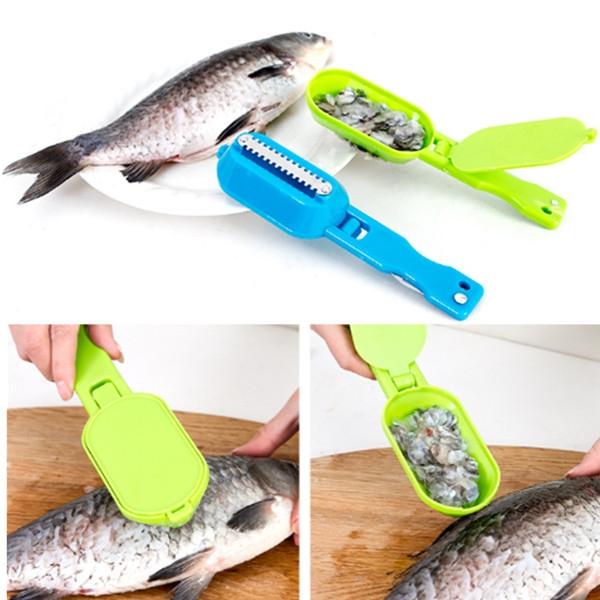 Multi-functional Stainless Steel Fish Scale Scraper Cleaner Fish Maw Slicer Kitchen Tool Random Delivery