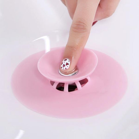 Silicone Sink Strainer Drain Plug Bathroom Filter Water Stopper