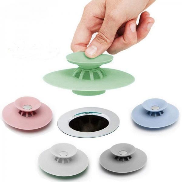 Silicone Sink Strainer Drain Plug Bathroom Filter Water Stopper