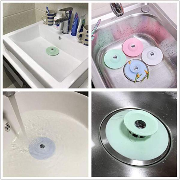 Silicone Sink Strainer Drain Plug Bathroom Filter Water Stopper