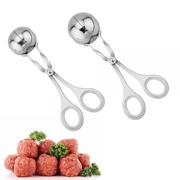 Stainless Steel Non-Stick Scoop Spoon for Fruits Meatball Cookie Cake Ice Cream Melon - Small
