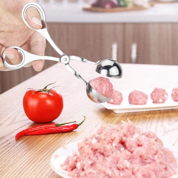 Stainless Steel Non-Stick Scoop Spoon for Fruits Meatball Cookie Cake Ice Cream Melon - Small