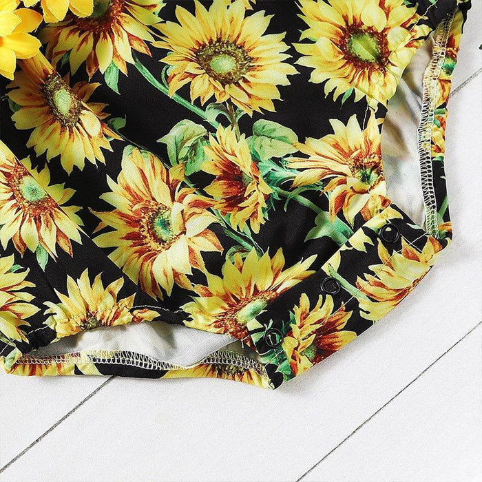 Bloemenprint bodysuit voor babymeisje 