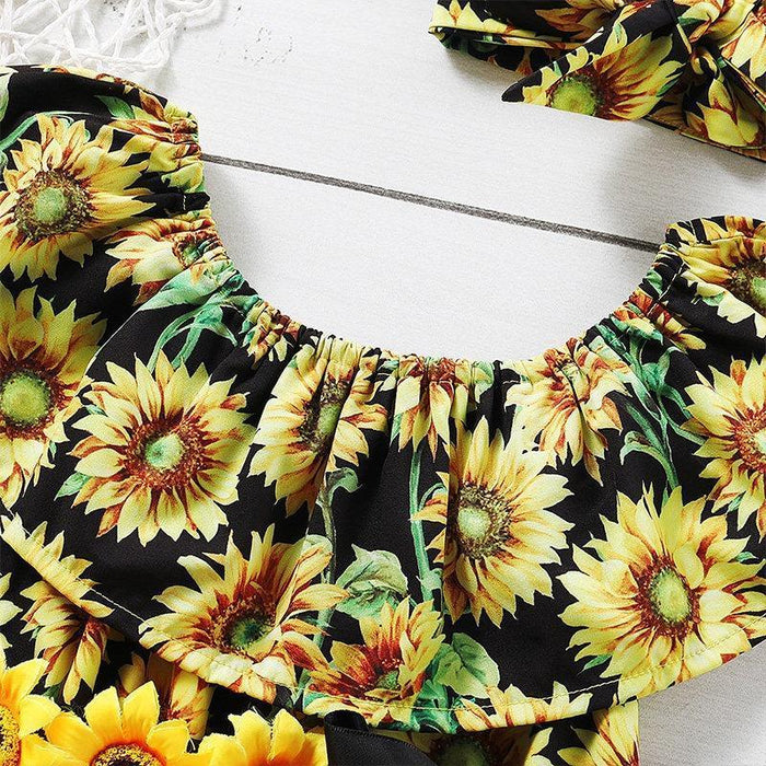 Bloemenprint bodysuit voor babymeisje 