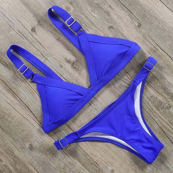 Conjunto de bikini con tanga alta 