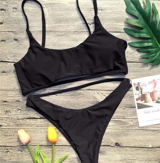 Hollow Out Bikini Set