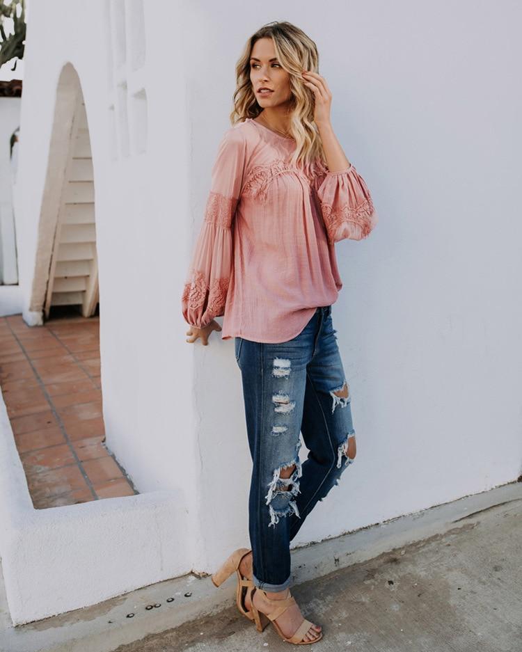 Loose Elegant Lace Blouse