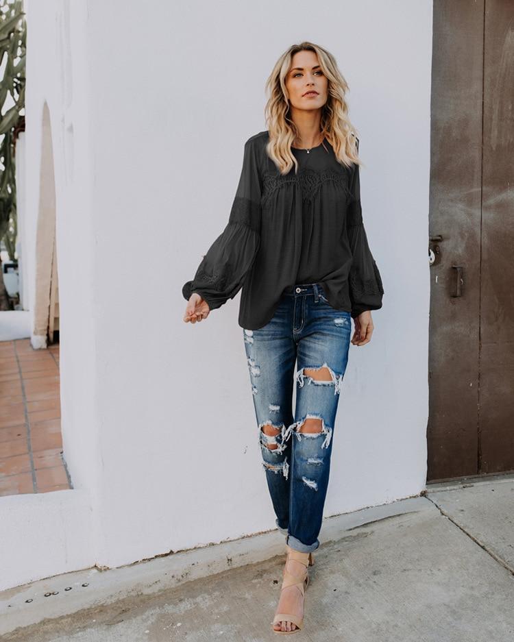 Loose Elegant Lace Blouse