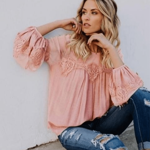 Loose Elegant Lace Blouse