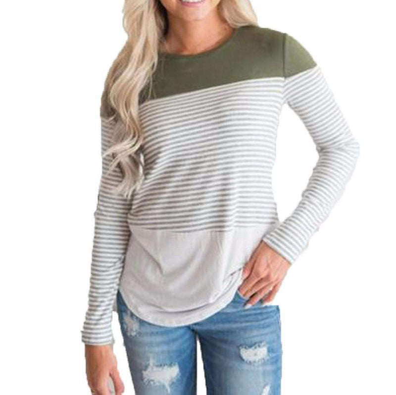 Long Sleeve Striped Top