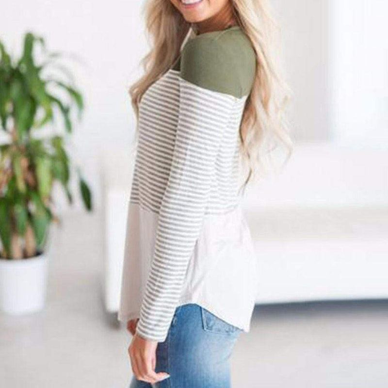 Long Sleeve Striped Top