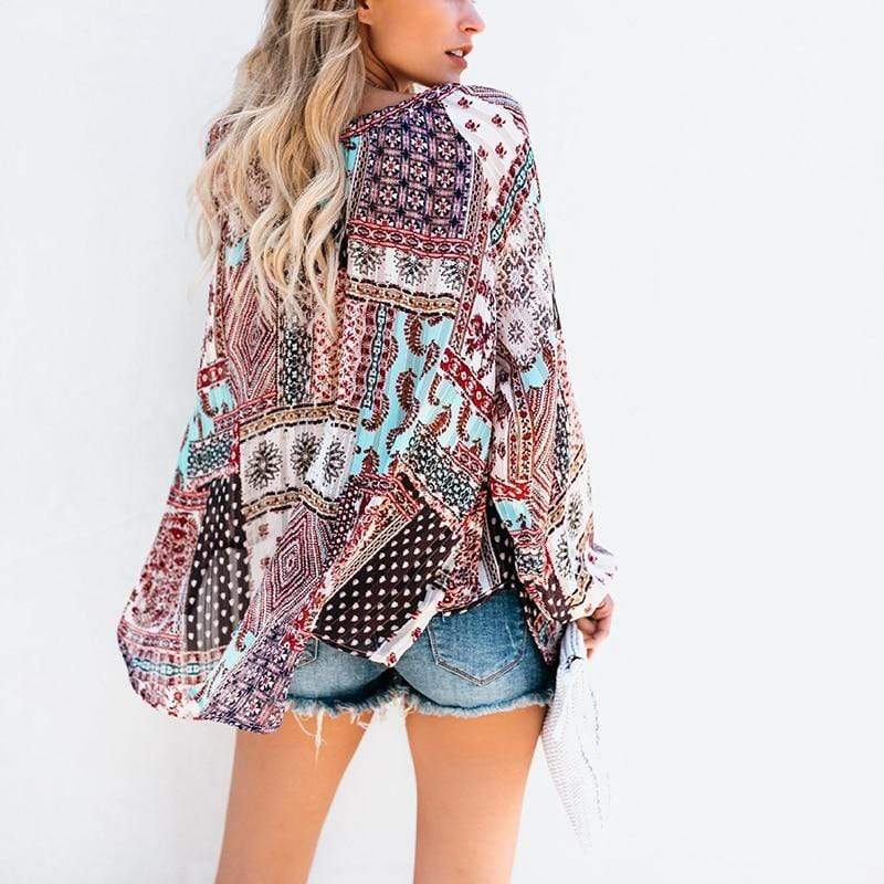 Floral Chiffon Loose Blouse