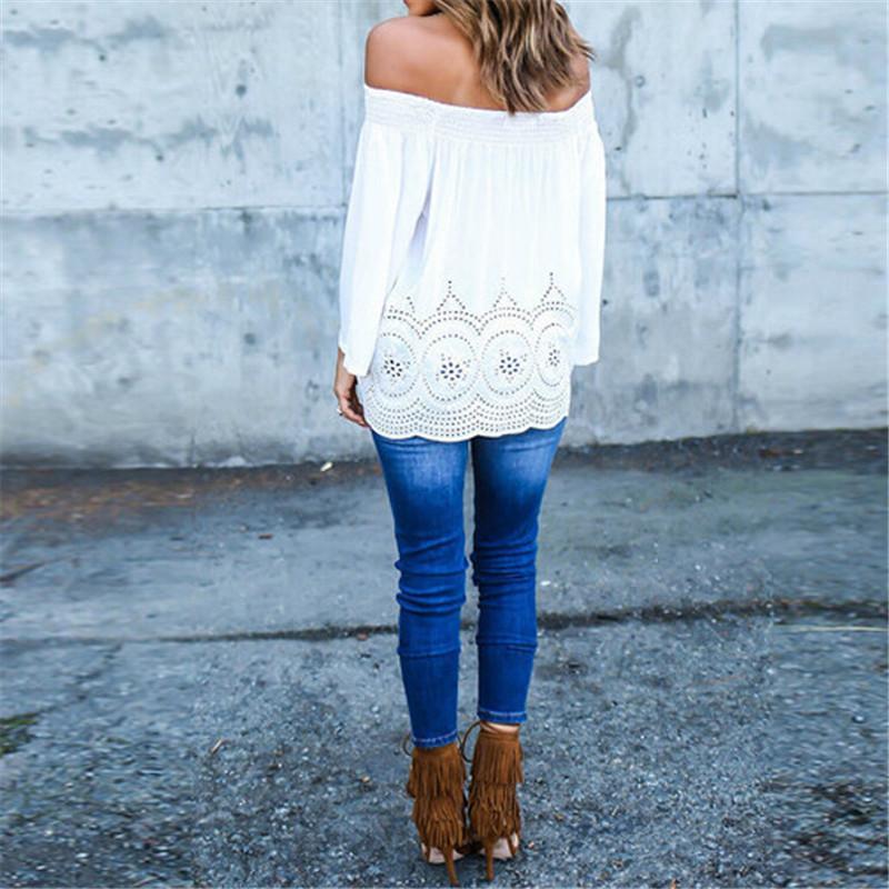 Off Shoulder Casual Blouse