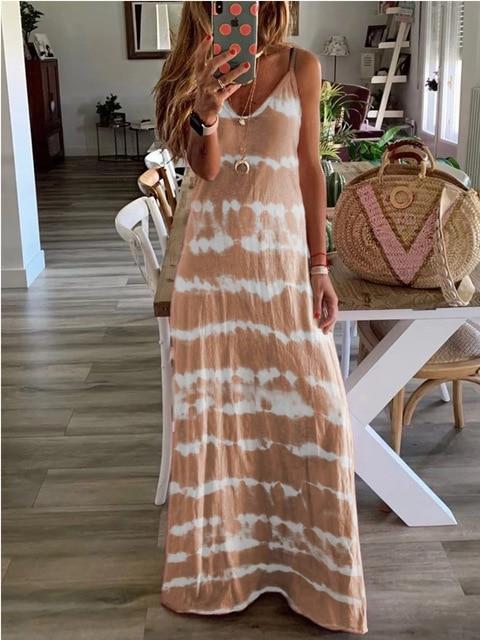 Casual mouwloze losse jurk 