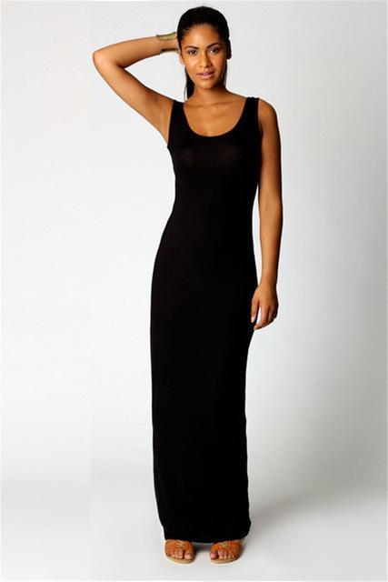 Long Slim Fit Maxi Dress