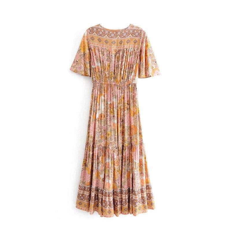 Floral Print Dress Long Dress