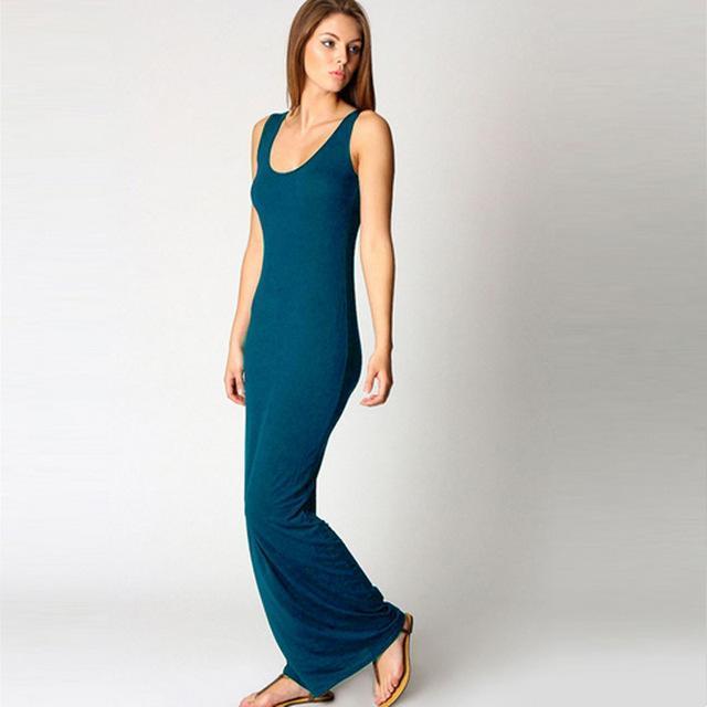 Long Slim Fit Maxi Dress