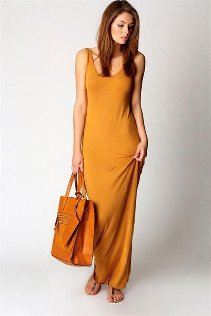 Long Slim Fit Maxi Dress