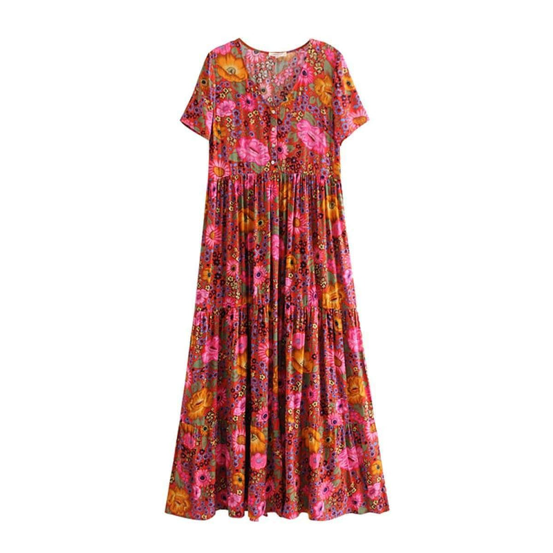 Gypsy Daisy Floral Print Dress