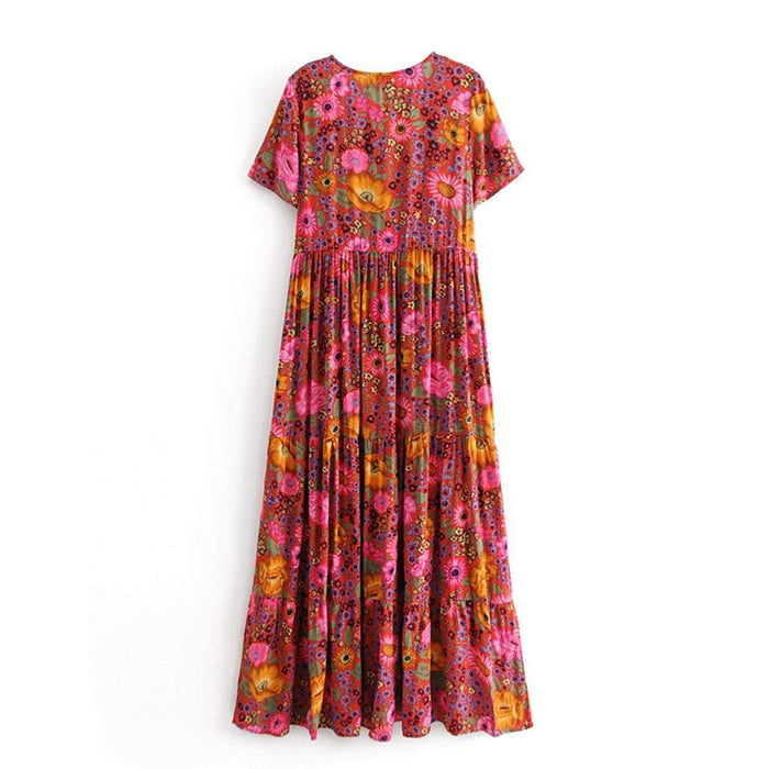 Gypsy Daisy Floral Print Dress