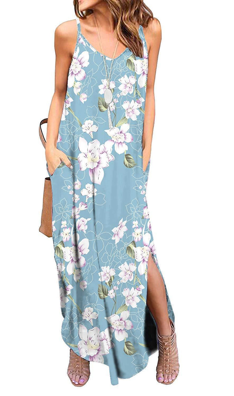 Boho Floral Print Maxi Dress