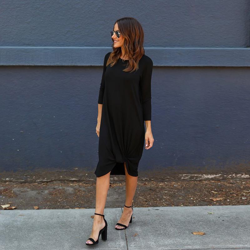 Half Sleeve Casual Maxi Dress