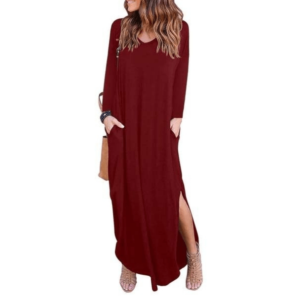 Long Sleeve Casual Maxi Dress