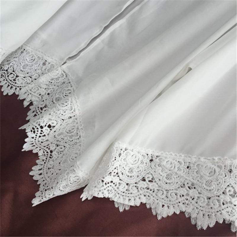 White Lace Embroidery Cover Up Beach