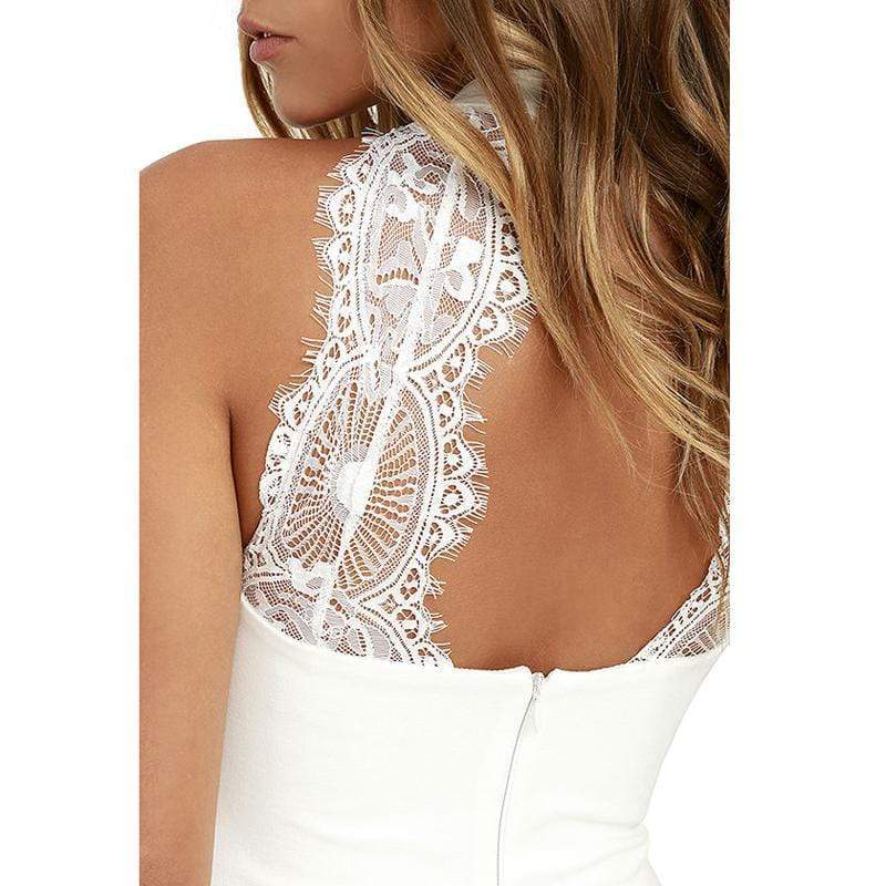 Elegant Halter Mini Dress