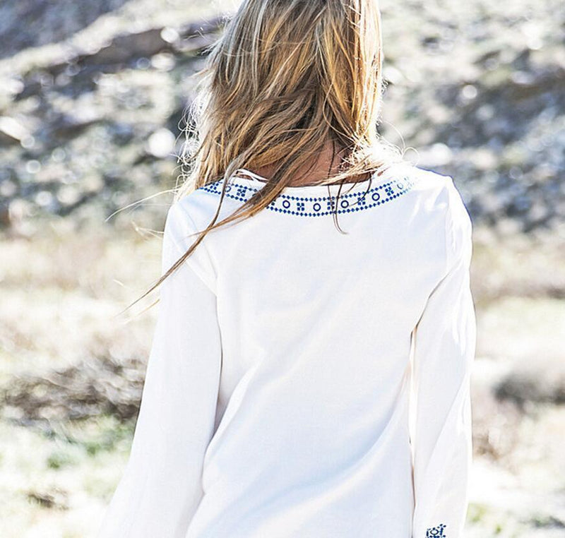 White Vintage Beach Cover Up