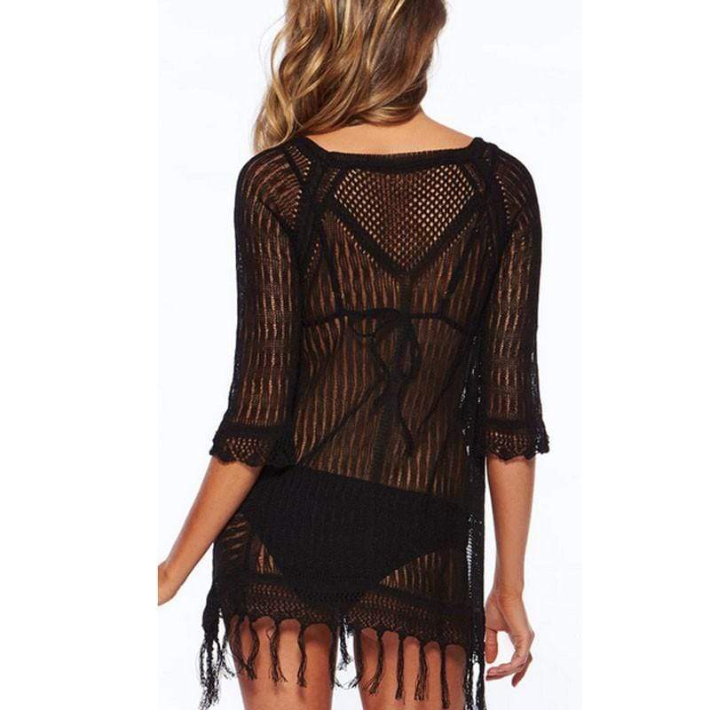 Beach Cover-up With Fringes