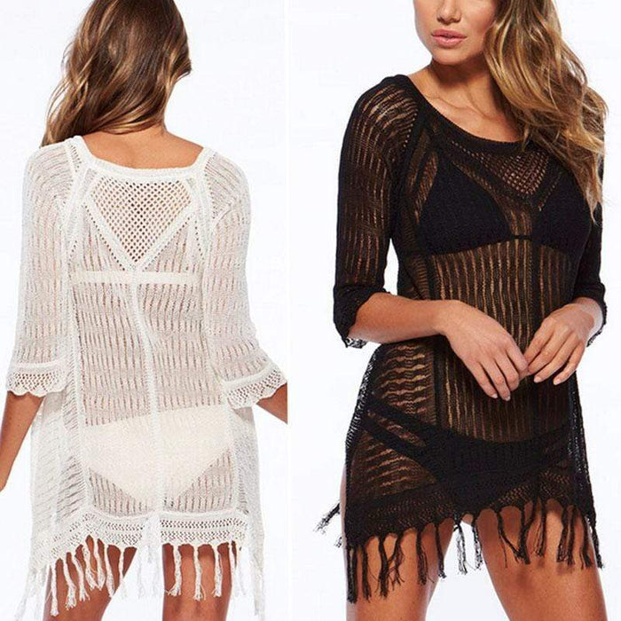 Beach Cover-up With Fringes