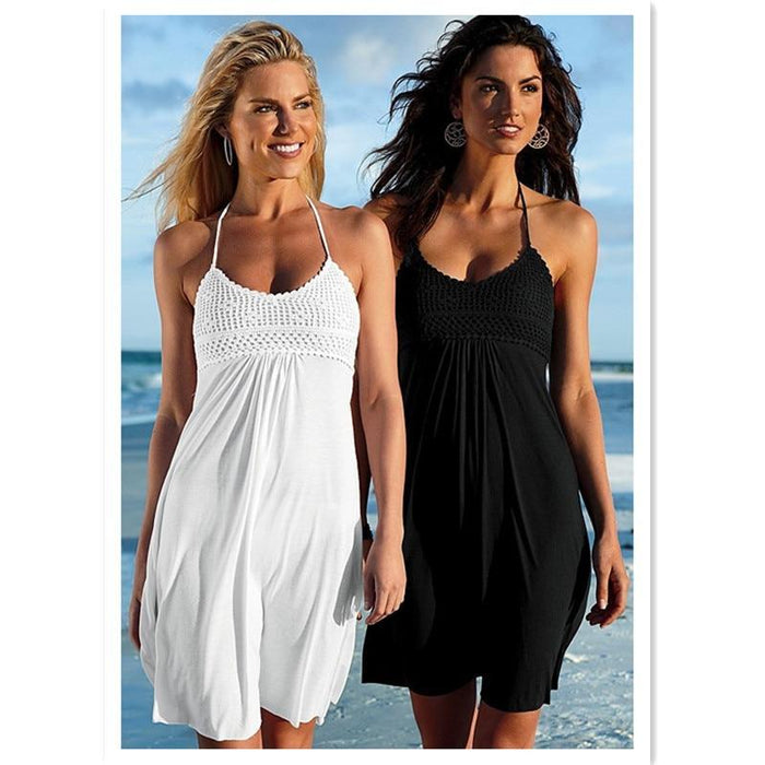 Summer Solid Color Cover Up Dress