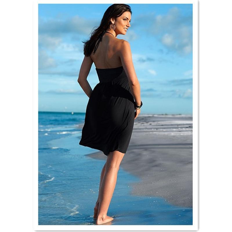 Summer Solid Color Cover Up Dress