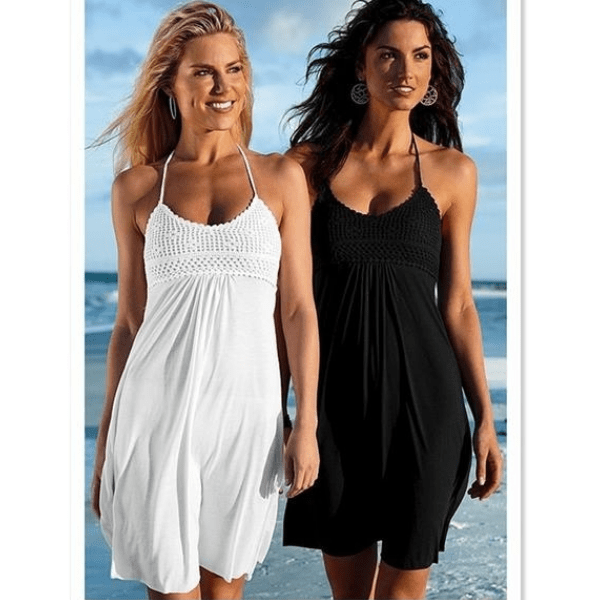 Summer Solid Color Cover Up Dress