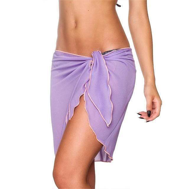 Chiffon Cover Up Mini Skirt