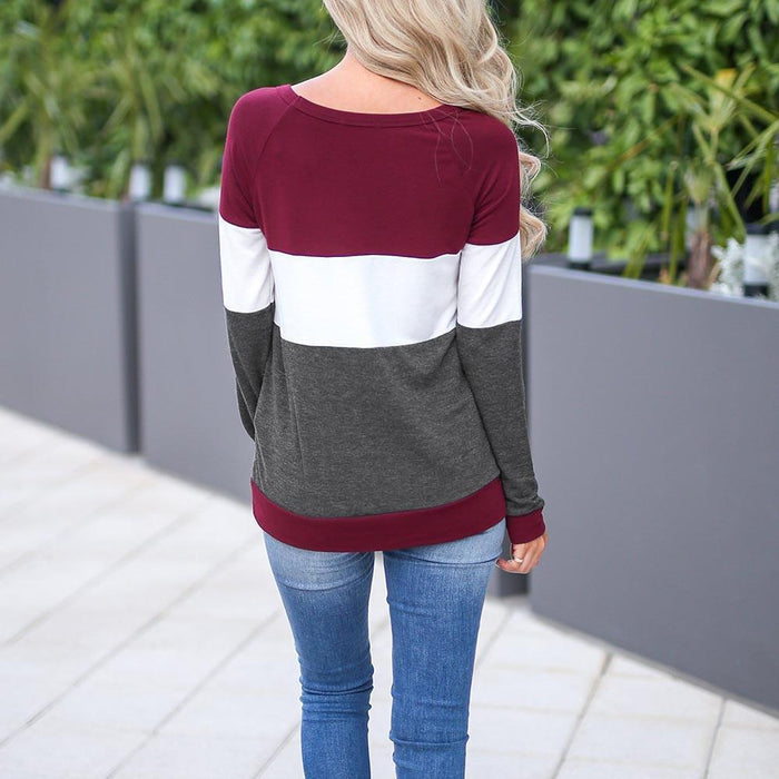 Long Sleeve Striped Pullover